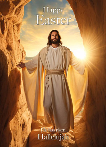 Picture of HAPPY EASTER HE HAS RISEN CARD